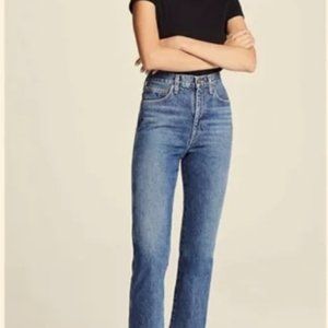 Agolde Pinch Waist High Rise Kick in Placebo